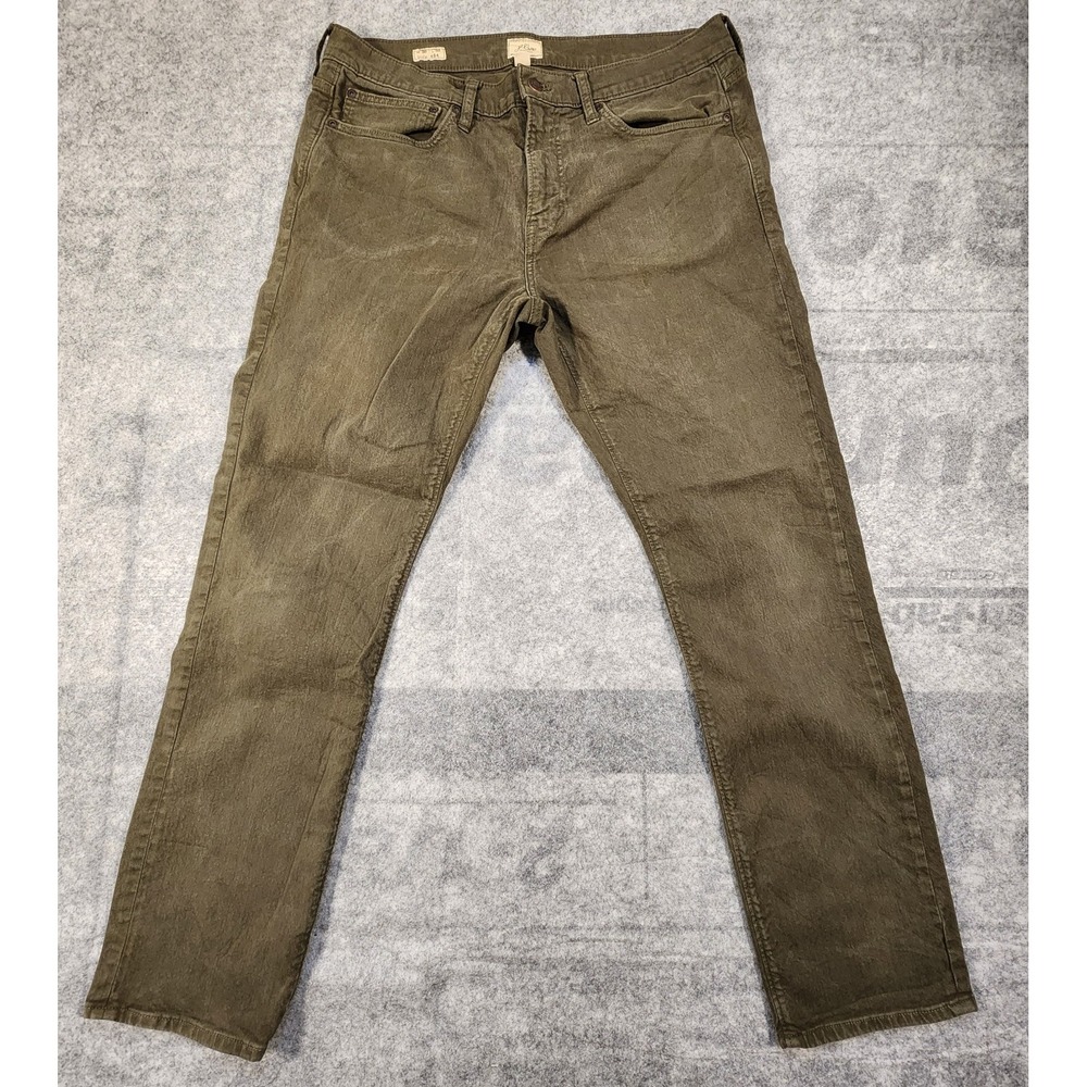 J Crew Jeans Men's 36x32 Army Green Chinos
